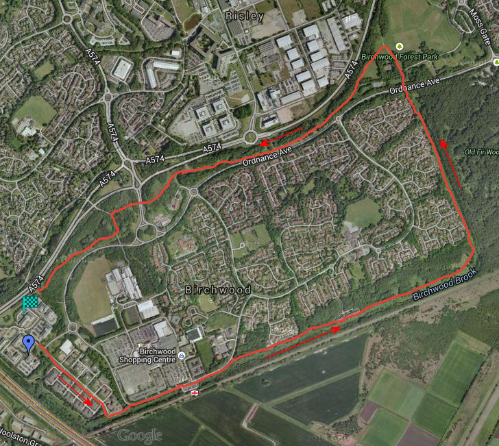 Birchwood Brook 5k trail race route Birchwood Brook 5k trail race route